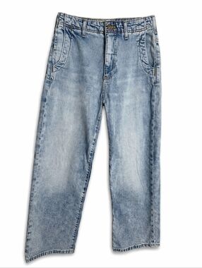 Pilcro Anthropologie Jeans 24P High Rise Baggy Wide Leg Light Wash
